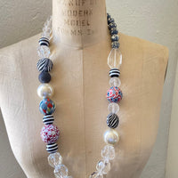 Long Queen Mum Graphic Necklace