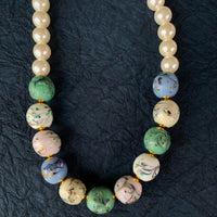 Beaded Spring Statement Necklace