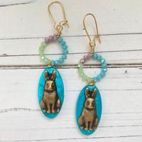 Twin Bunny Earrings