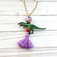 Tyrannosaurus Rex Dinosaur Pendant Necklace
