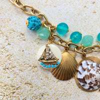 Ocean Blue Mermaid Necklace