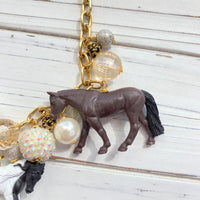 Lenora Dame Kentucky Derby Horse Necklace