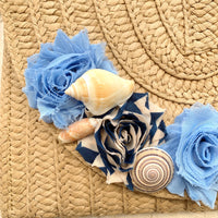 Seaside Nights Straw Clutch Purse - One-of-a-Kind