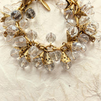 Lenora Dame Filigree Bead Cap Lucite Charm Bracelet