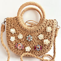 The Cora Woven Straw Handbag - One-of-a-Kind