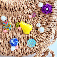 Pear With Me Straw Handbag - One-of-a-Kind