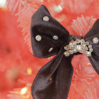 Lenora Dame One-of-a-Kind Christmas Morning Chrome Hair Bow