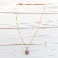 Lenora Dame Raspberry Pinky Locket