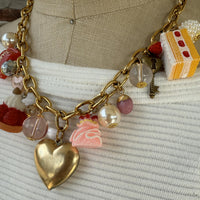 Lenora Dame Valentine's Dessert Charm Necklace