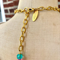 Lenora Dame Wooden Safari Animal Charm Necklace