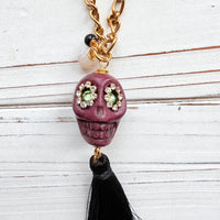 Sugar Skull Pendant Necklace