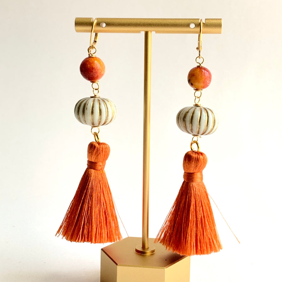 Swaying Pumpkin Earrings