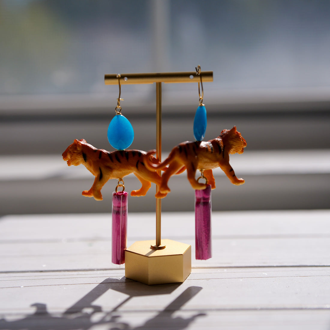 Bengal Tiger Tassel Earrings