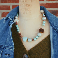 Fuzzy winter necklace