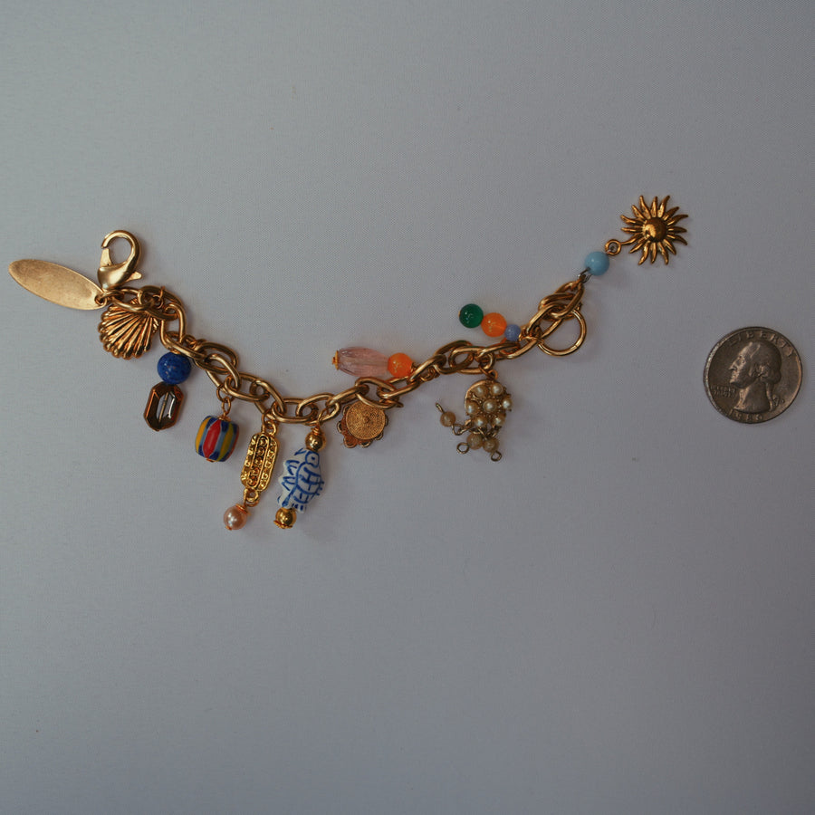 One-of-a-Kind Vintage Charm Bracelet