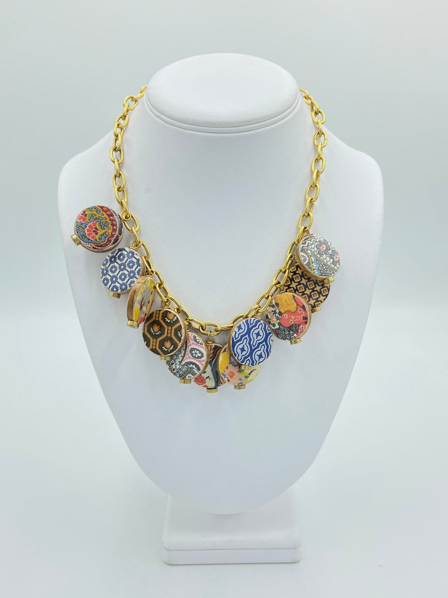 Art Deco Charm Necklace