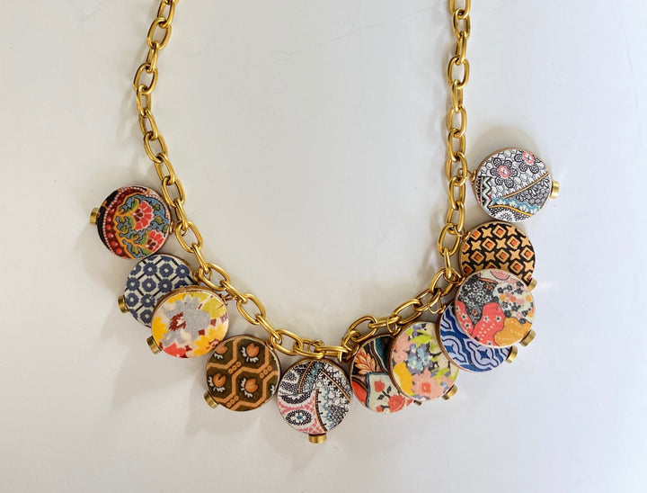 Art Deco Charm Necklace