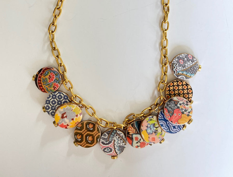 Art Deco Charm Necklace