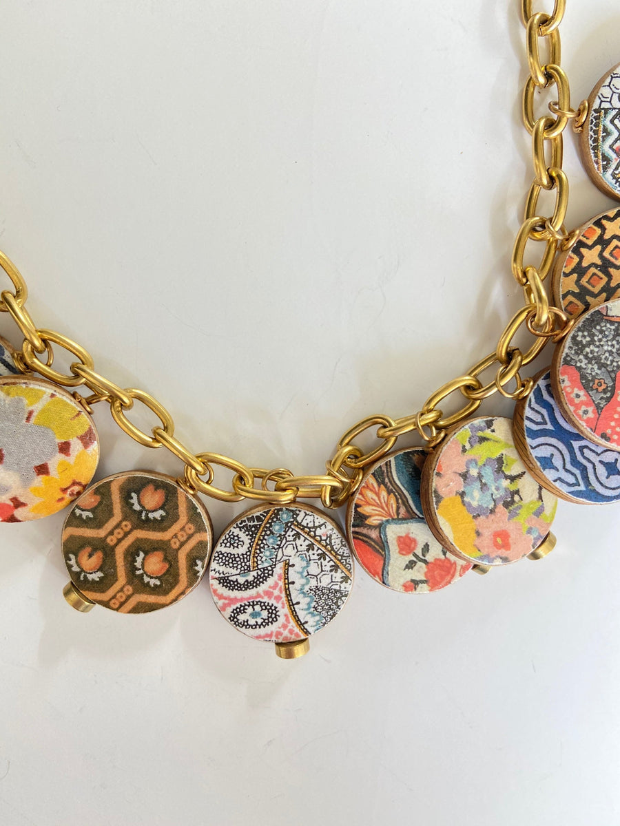 Art Deco Charm Necklace