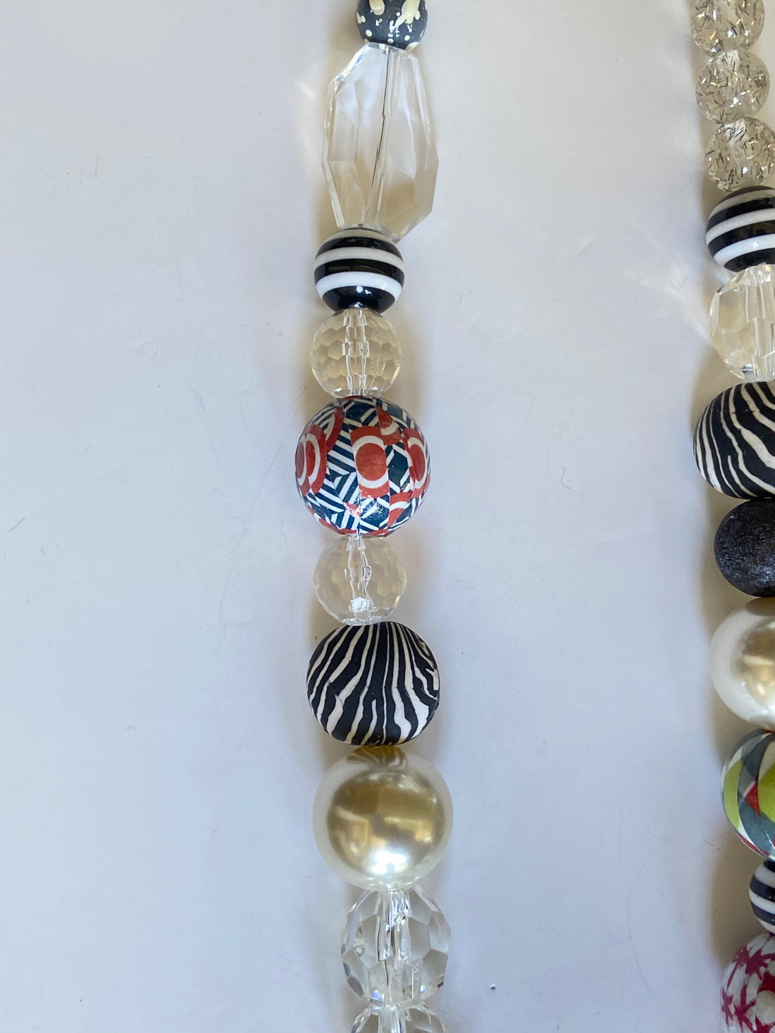 Long Queen Mum Graphic Necklace