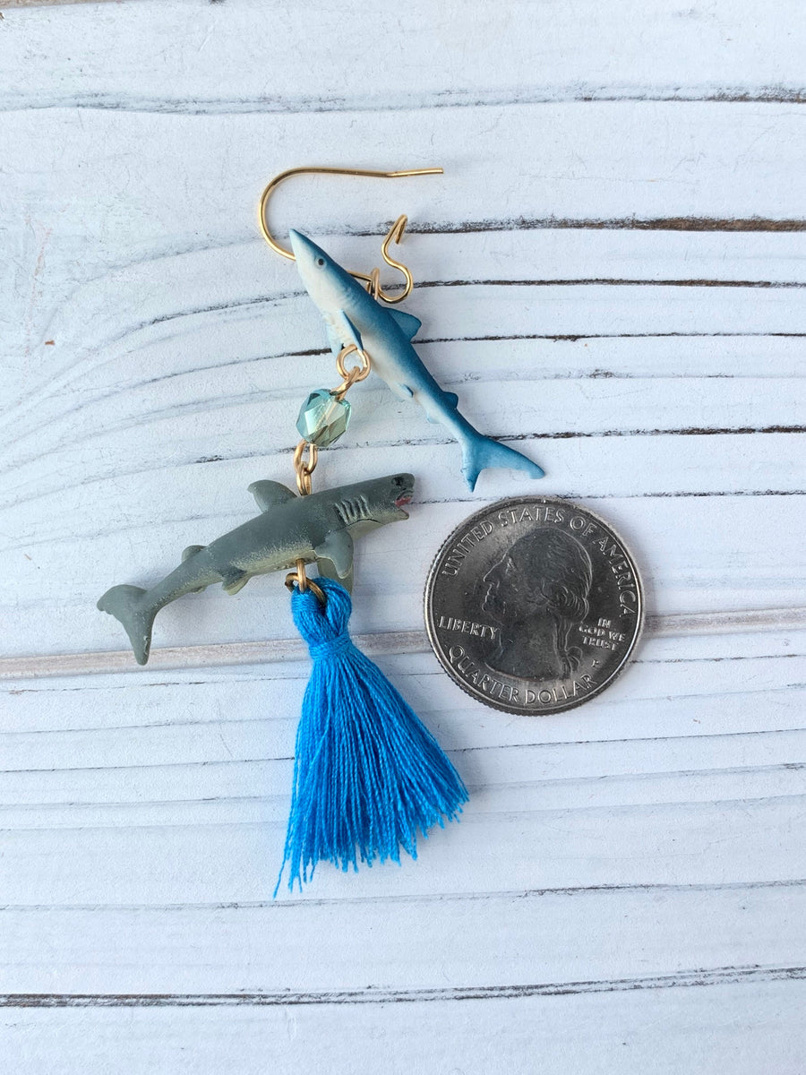 Mini Shark Earrings