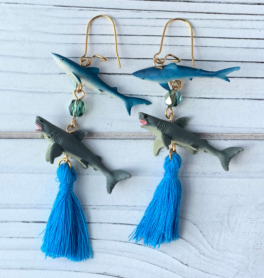 Mini Shark Earrings