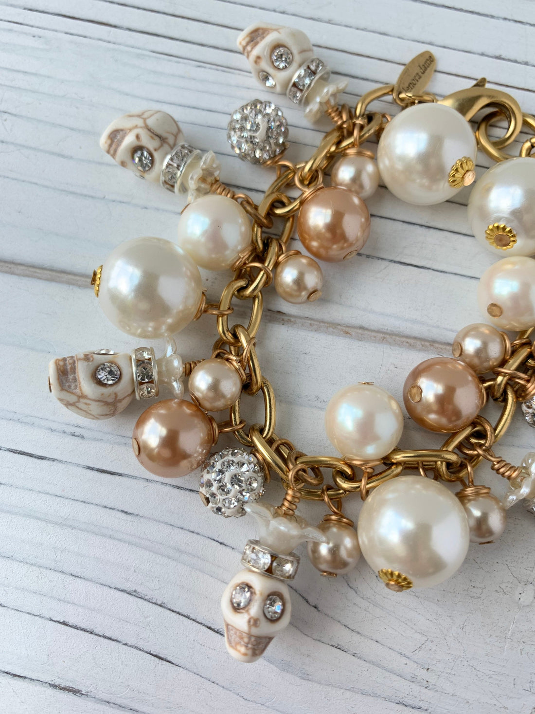 Corpse Bride Skull Charm Bracelet