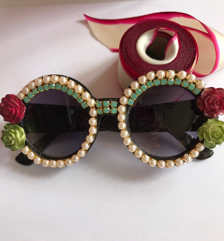 Iris Sunnies Embellished Sunglasses