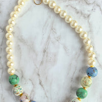 Beaded Spring Statement Necklace