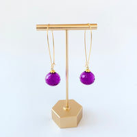 Christmas Bulb Dangle Earrings - 2 Color Choices!