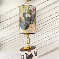Lenora Dame Decoupaged Long Chicken Necklace
