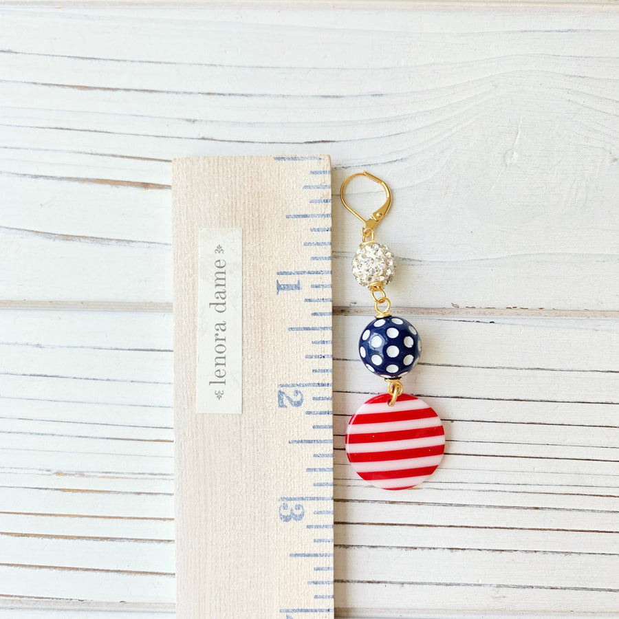 Americus Striped Earrings