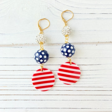 Americus Striped Earrings