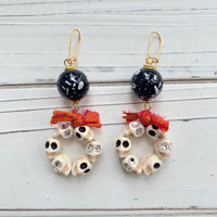 Haunted Halloween Skull Earrings