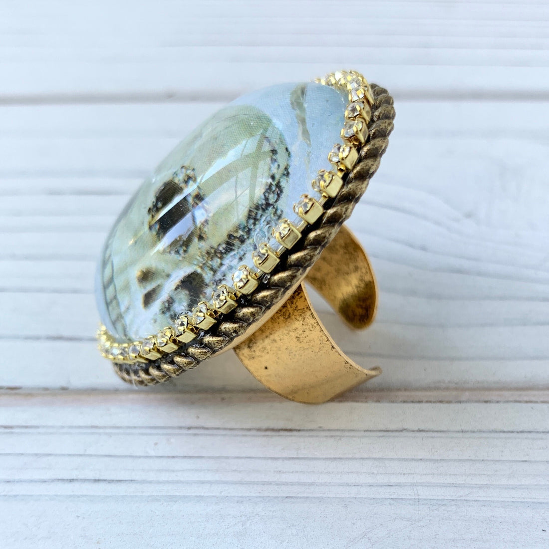 Lenora Dame Calavera Skull Statement Ring