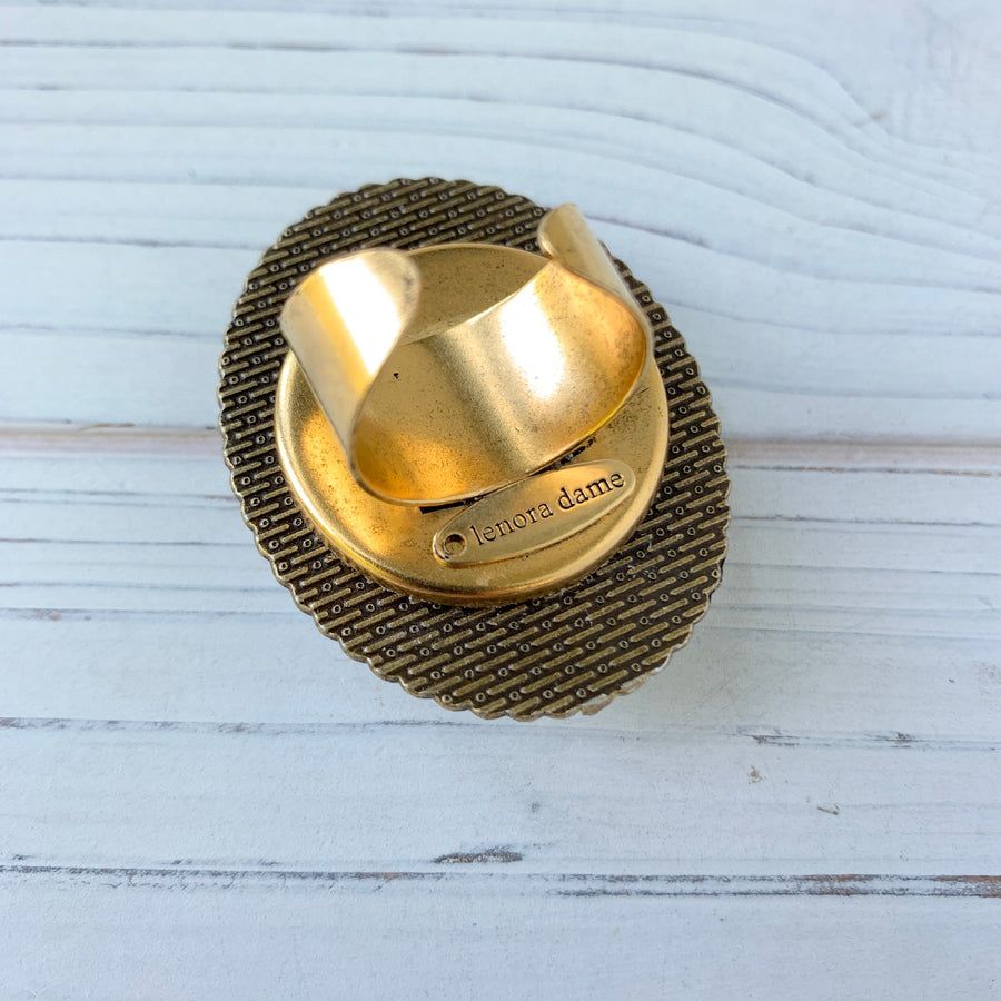 Lenora Dame Calavera Skull Statement Ring