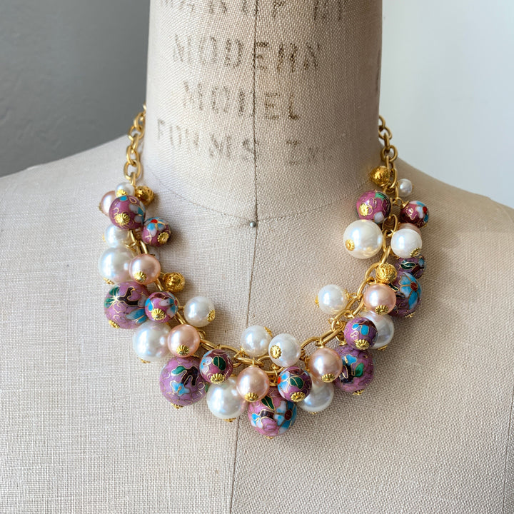 Cloisonne Necklace - 4 Color Options