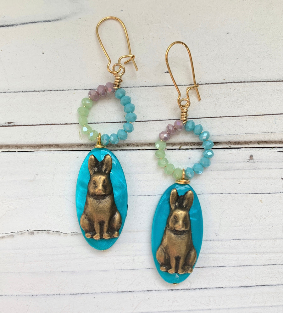 Twin Bunny Earrings