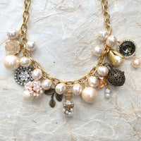 Classic Pearl Charm Necklace