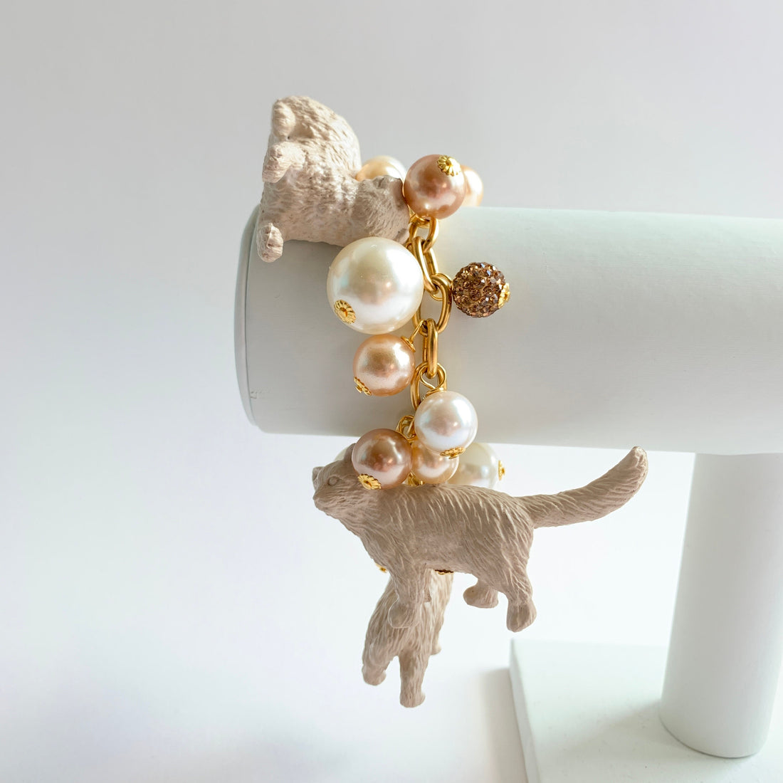 Pearl Must Love Cats Charm Bracelet