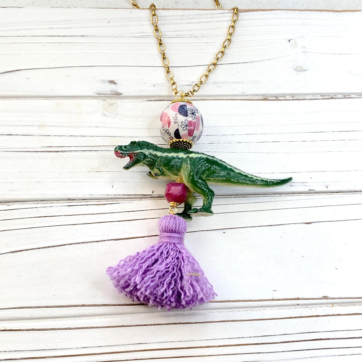 Tyrannosaurus Rex Dinosaur Pendant Necklace