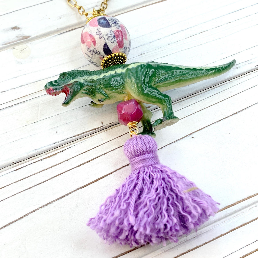 Tyrannosaurus Rex Dinosaur Pendant Necklace