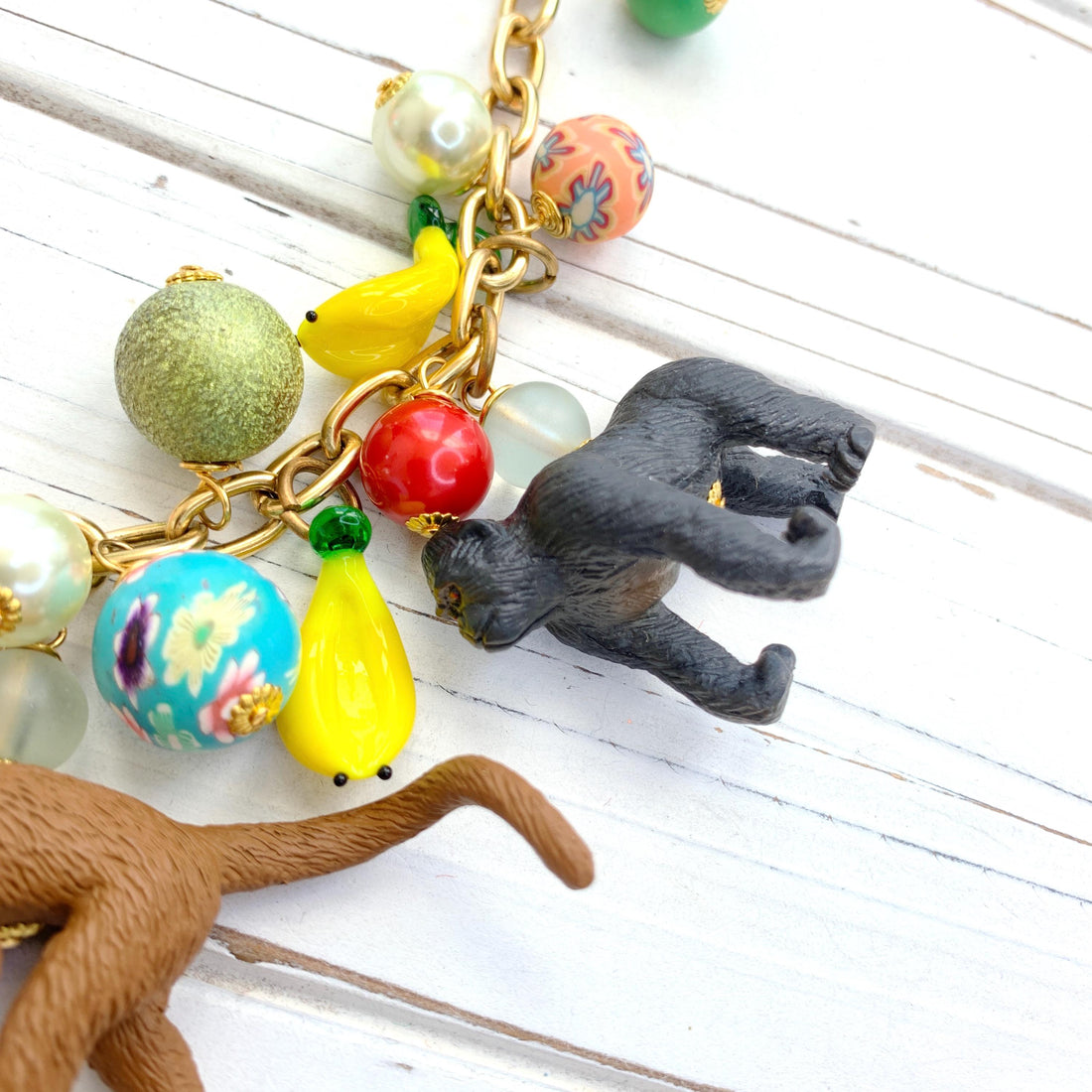 Go Bananas Monkey Necklace