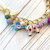 Colorful Animal Beaded Bag Chain