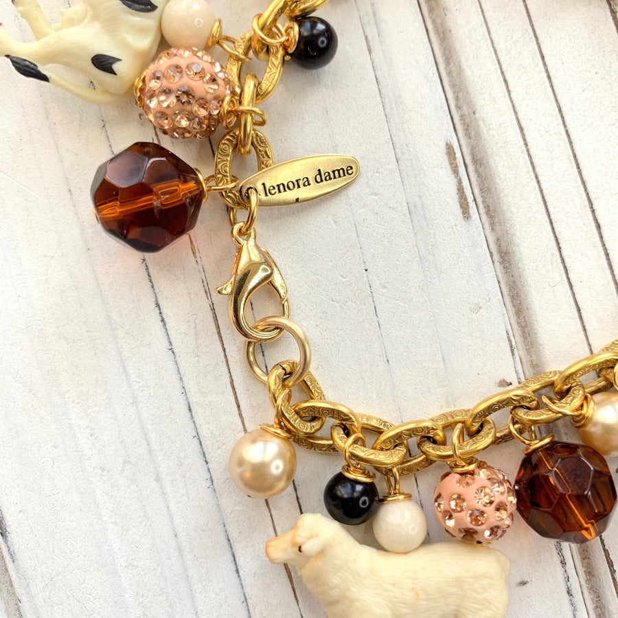 Farm Animal Charm Bracelet