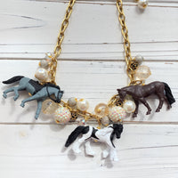 Lenora Dame Kentucky Derby Horse Necklace