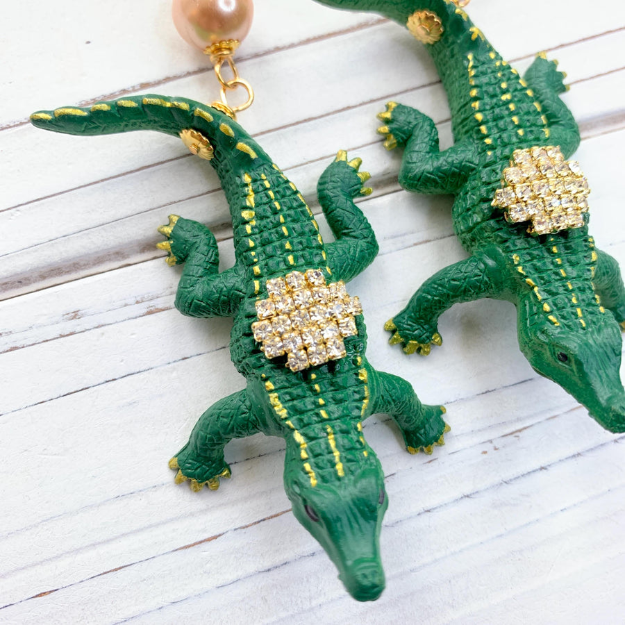 Alligator Earrings