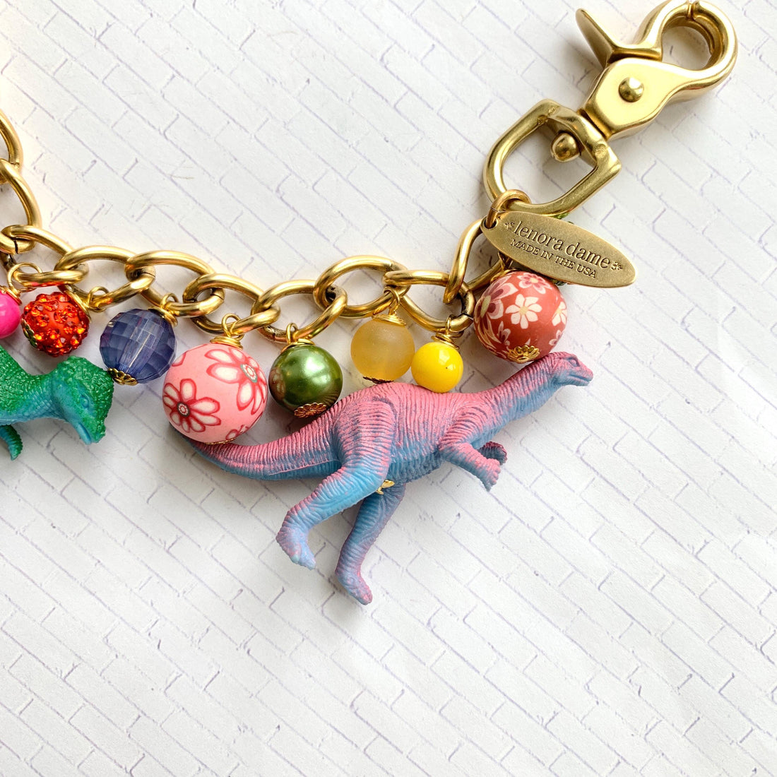 Dinosaur Chain Bag Charm