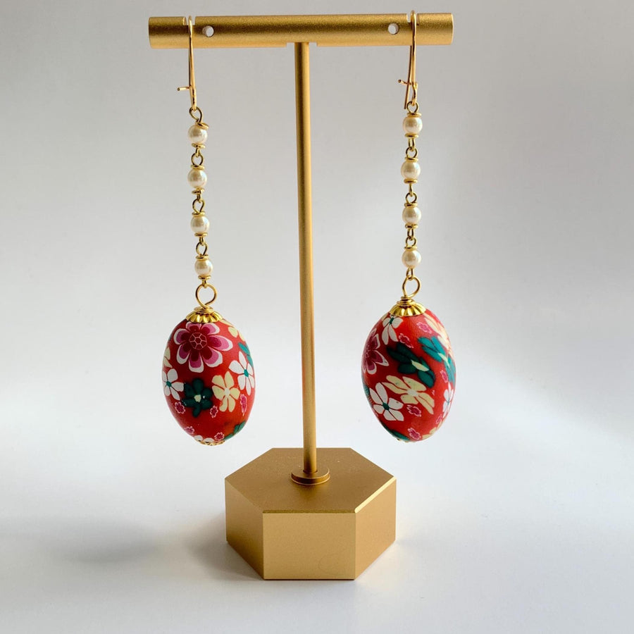 Lenora Dame Easter Egg Earrings - Choice of 3 Colors