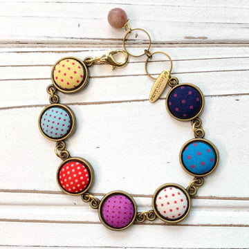 Cute As A Button Link Bracelet
